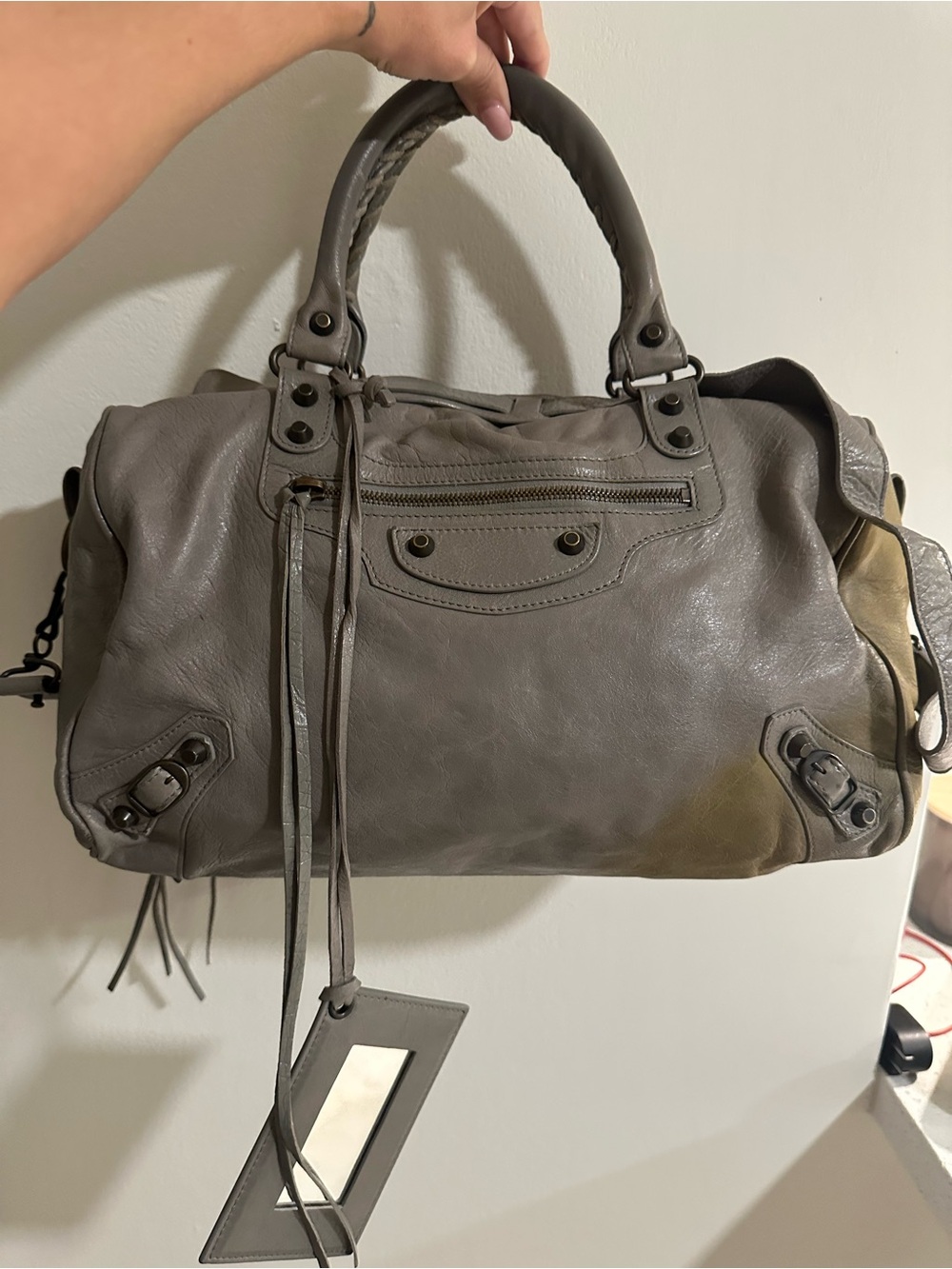 Balenciaga Classic Boston Motorcycle Bag